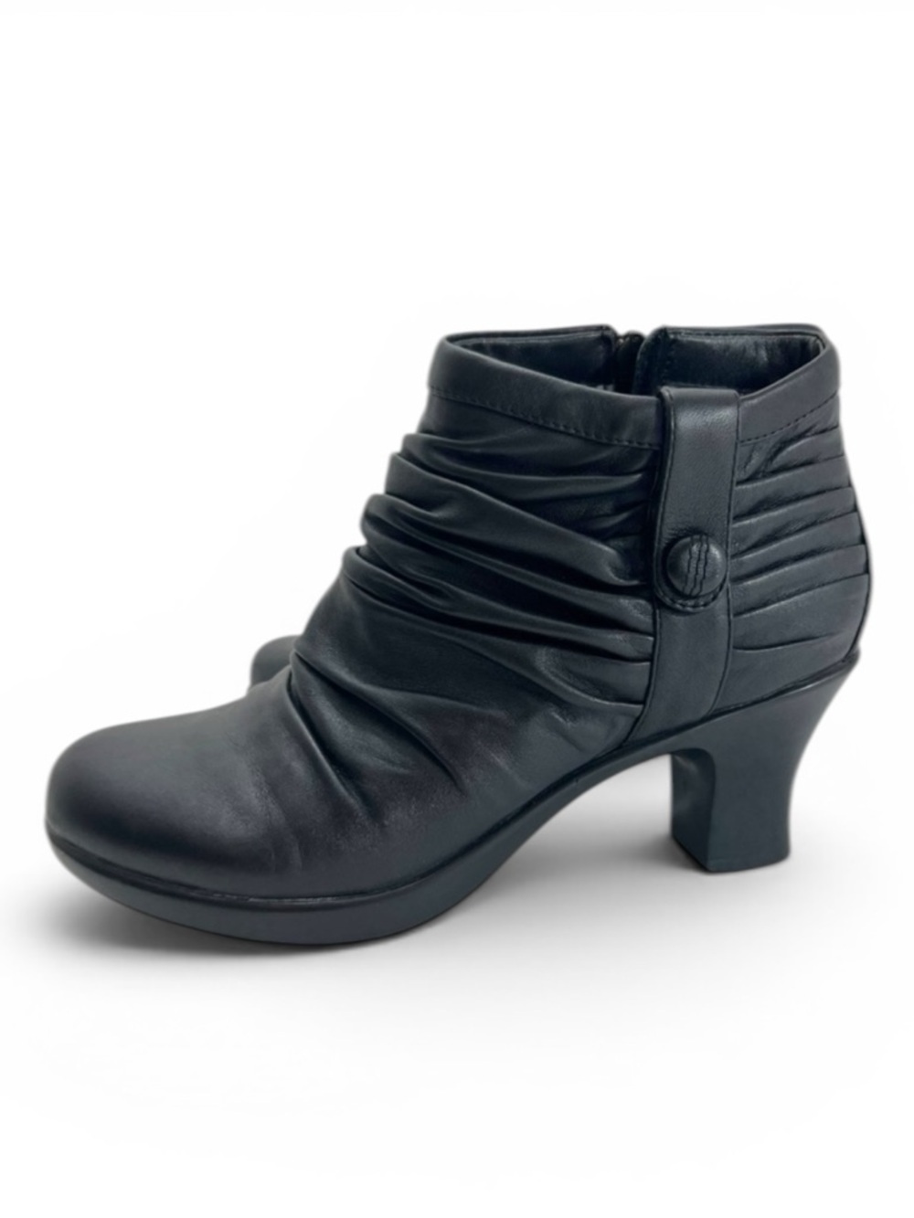 DANSKO Buffy Black Leather Ankle Boot Bootie